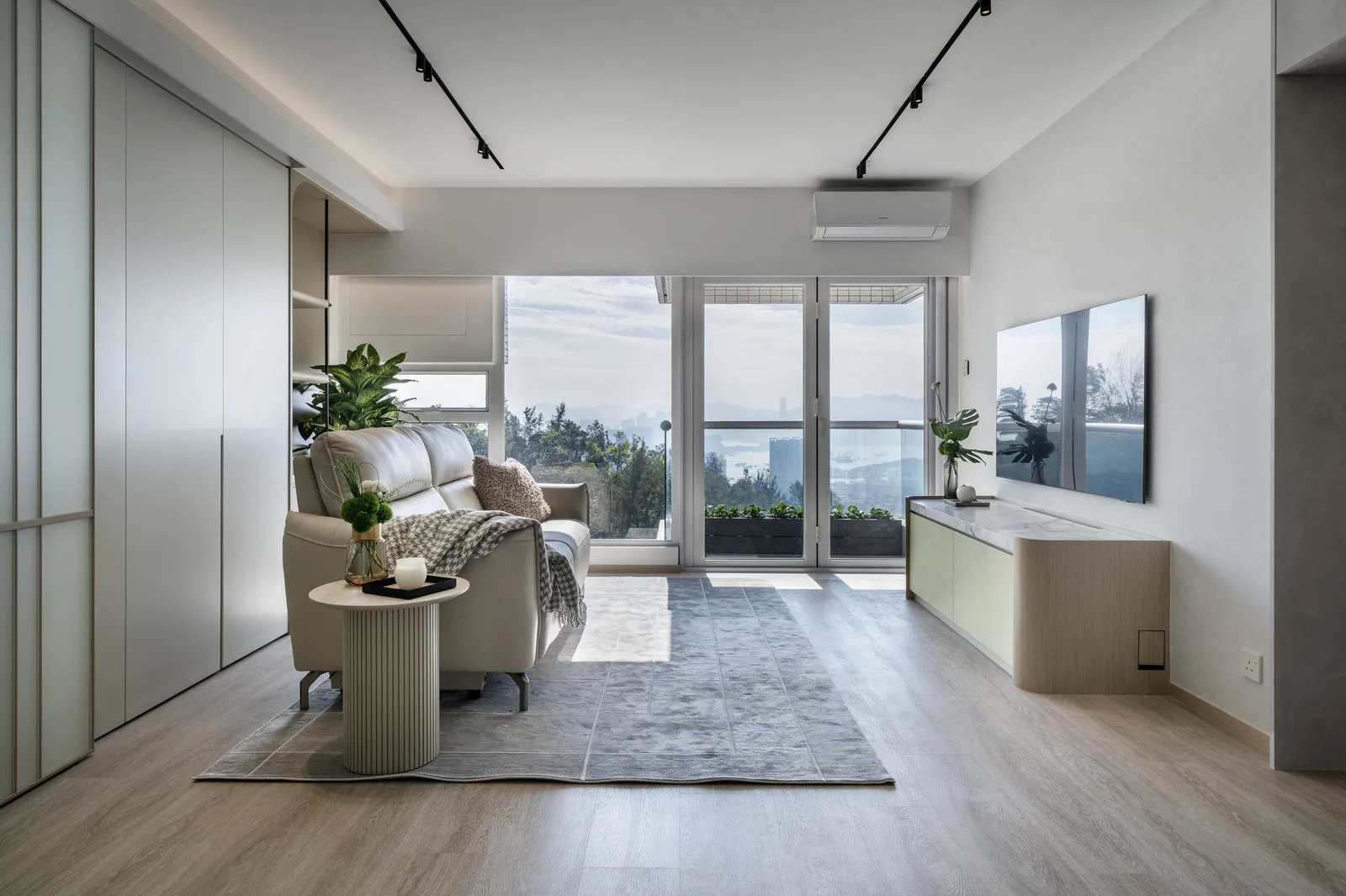 A bright, warm, wood-accented studio space in the Scandinavian style spirit at Artwill